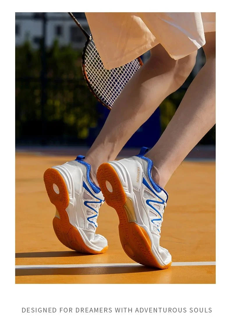 TrendLux Wear men's professional tennis and badminton shoes with anti-slip soles, all-season court sneakers, athletic footwear