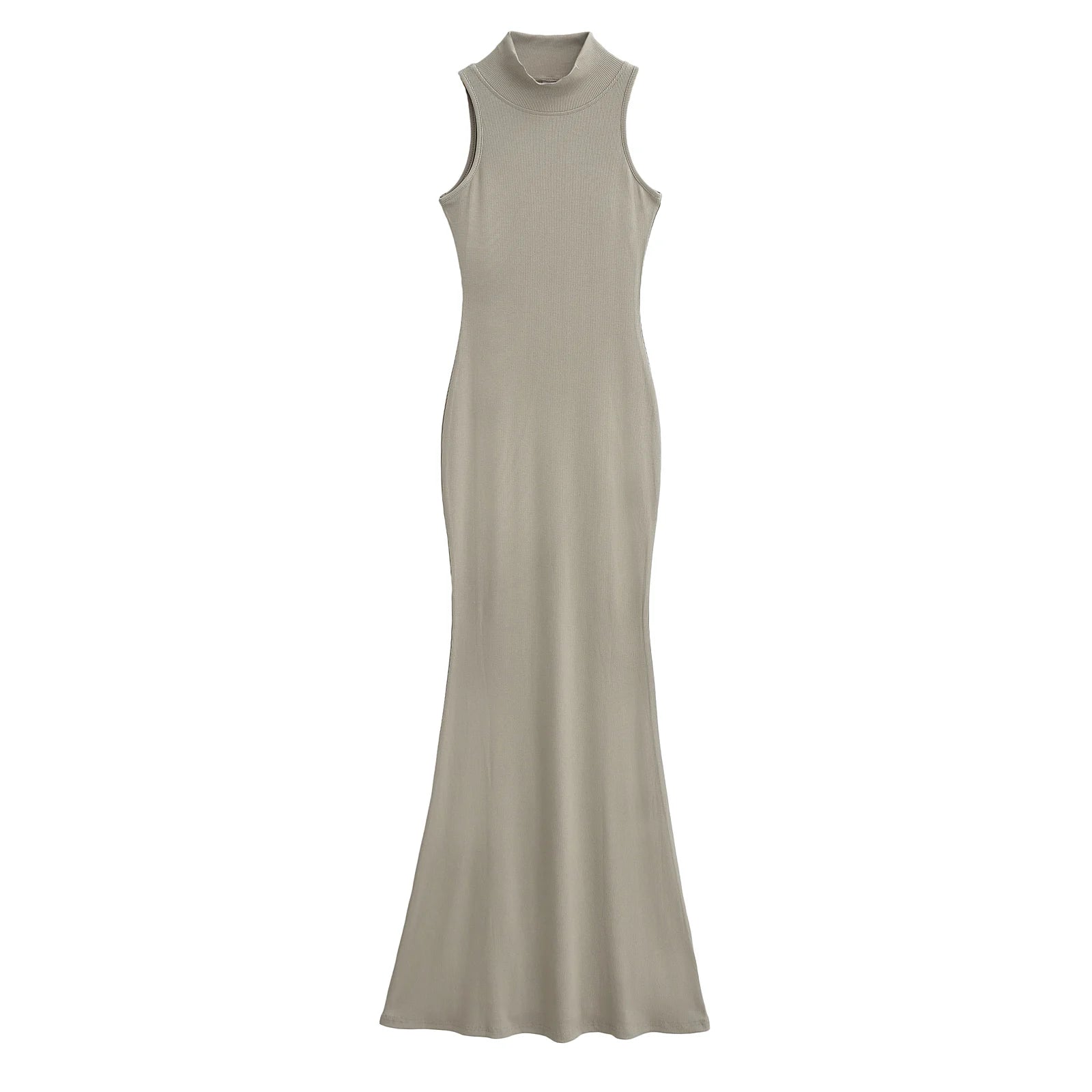 TrenLux Wear Women's Knit Turtleneck Bodycon Ankle-Length Maxi Dress The Glow Sanctuary