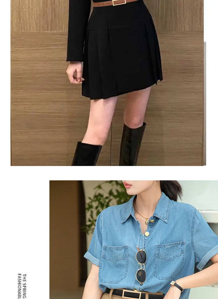 Women's Genuine Leather Belt — Metal Buckle Strap for Jeans & Dresses TrenLux Wear
