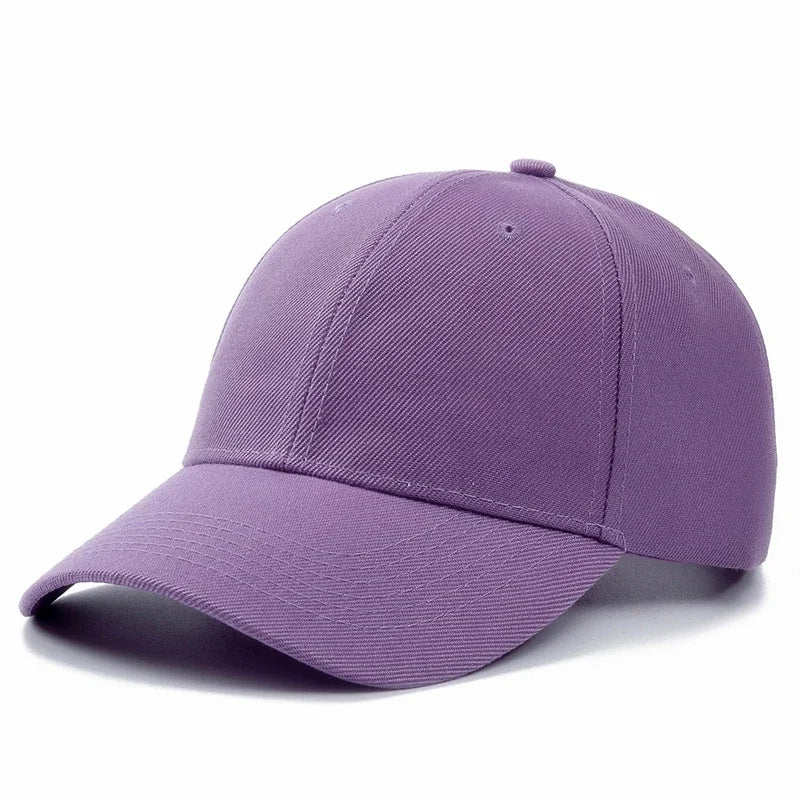 Unisex plain baseball cap by TrendLux Wear in adjustable structured style, shown in one of 24 available colors.