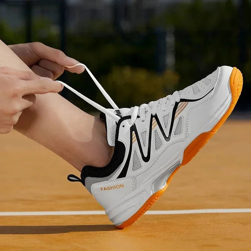Unisex breathable athletic court sneakers from TrendLux Wear, suitable for tennis and volleyball, in size 35 to 50.