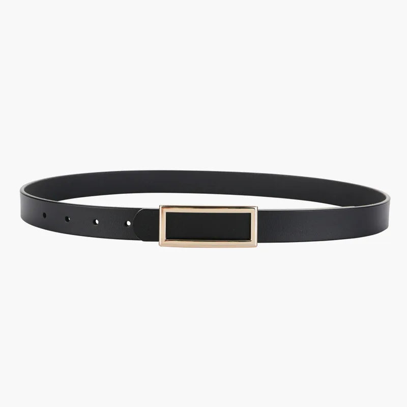 Women's Genuine Leather Belt — Metal Buckle Strap for Jeans & Dresses TrenLux Wear