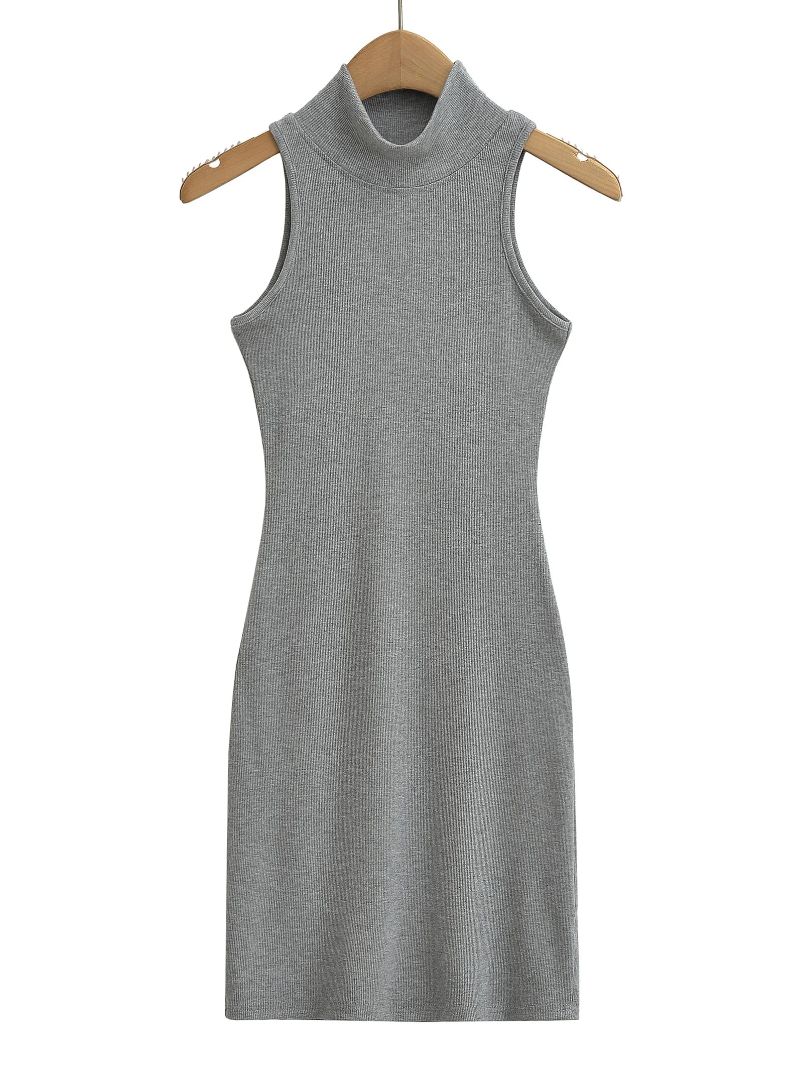 TrenLux Wear Women's Knit Turtleneck Bodycon Ankle-Length Maxi Dress The Glow Sanctuary