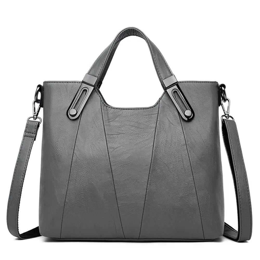 TrenLux Wear Women's Luxury Pure Leather Multi-Pocket  Handbag TrenLux Wear
