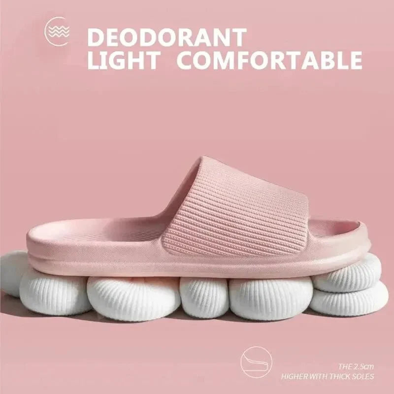 Soft Sole Massage Shower Slippers by TrendLux Wear, waterproof non-slip unisex bathroom slides with textured soles for comfort.