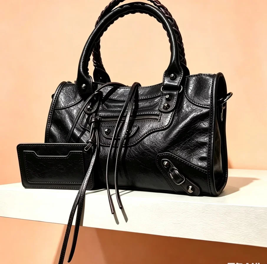 TrenLux Wear Women's Motorcycle Hobo High Capacity Luxury Handbag. TrenLux Wear