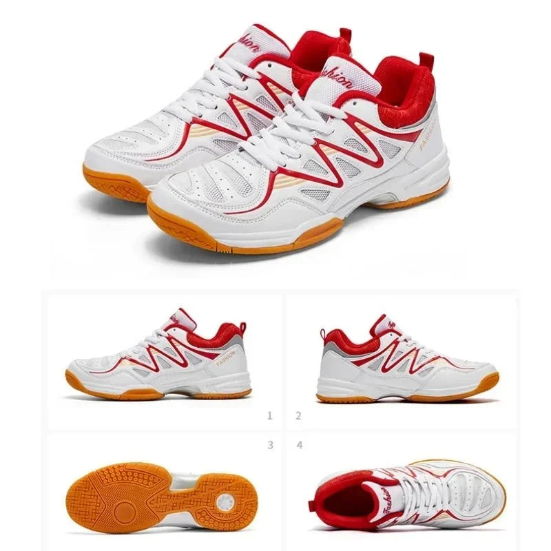 Unisex breathable athletic court sneakers by TrendLux Wear for tennis and volleyball, available in sizes 35 to 50.