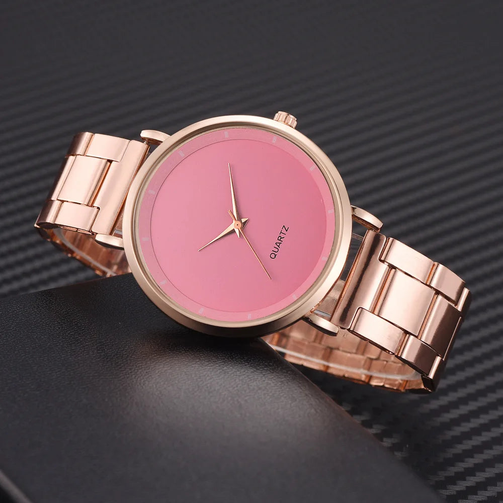 TrenLux Wear Women's Rose Gold Stainless Steel Fashion/Business Quartz Wristwatch TrenLux Wear