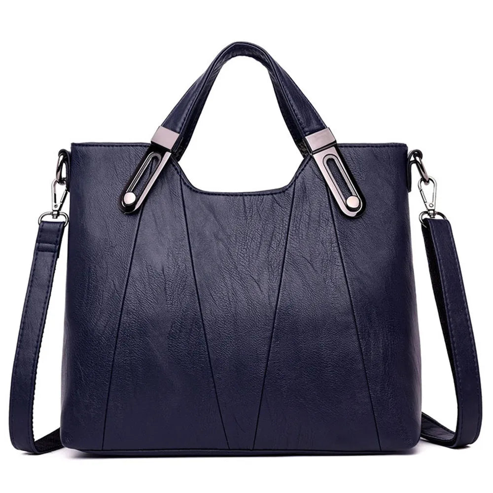 TrenLux Wear Women's Luxury Pure Leather Multi-Pocket  Handbag TrenLux Wear