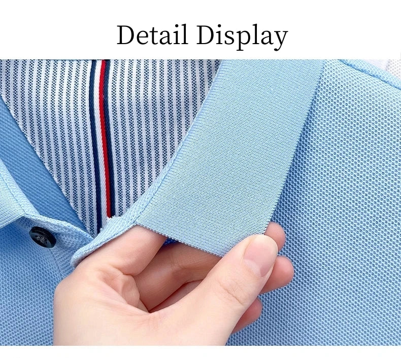 Men's Embroidered Cotton Golf Polo