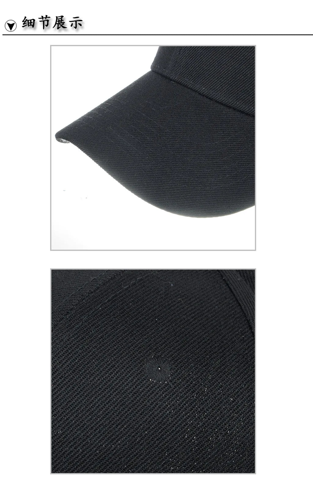 Unisex solid color baseball cap by TrendLux Wear, 5-panel structured hat in black with adjustable strap.