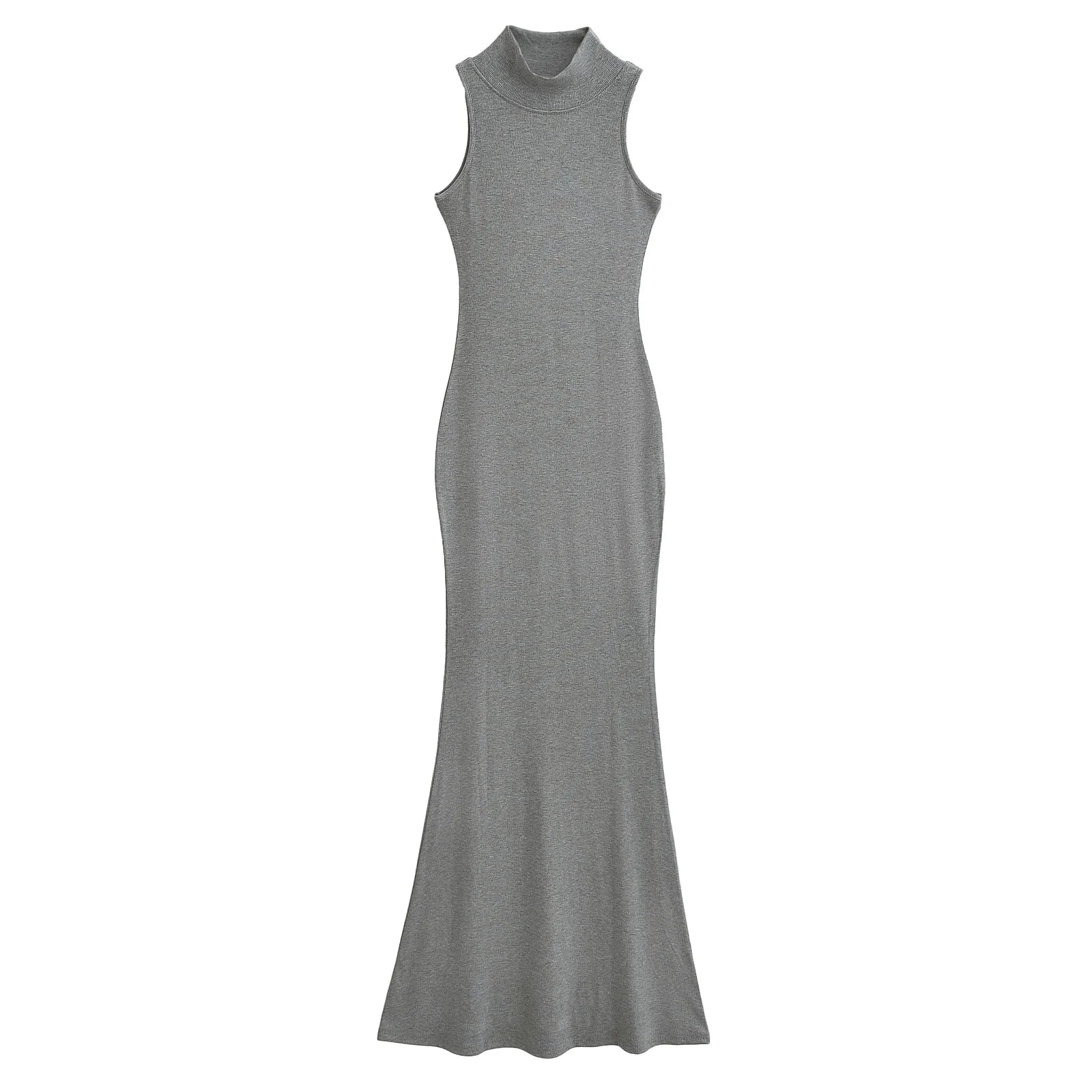 TrenLux Wear Women's Knit Turtleneck Bodycon Ankle-Length Maxi Dress The Glow Sanctuary