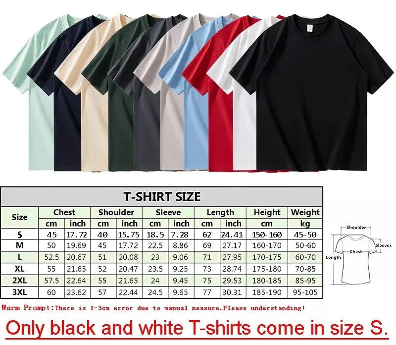 Custom Printed 100% Cotton T-Shirt | Unisex Y2K Streetwear Tee | Sizes S–3XL