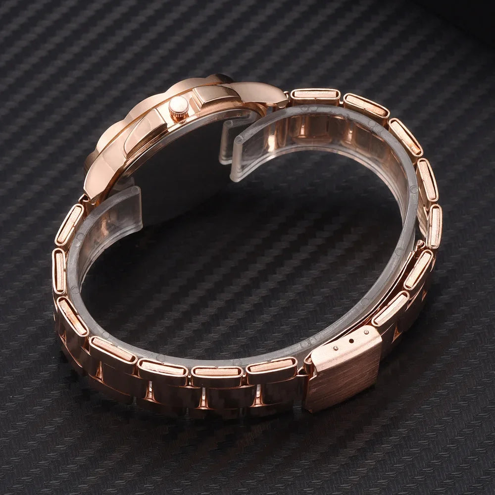 TrenLux Wear Women's Rose Gold Stainless Steel Fashion/Business Quartz Wristwatch TrenLux Wear