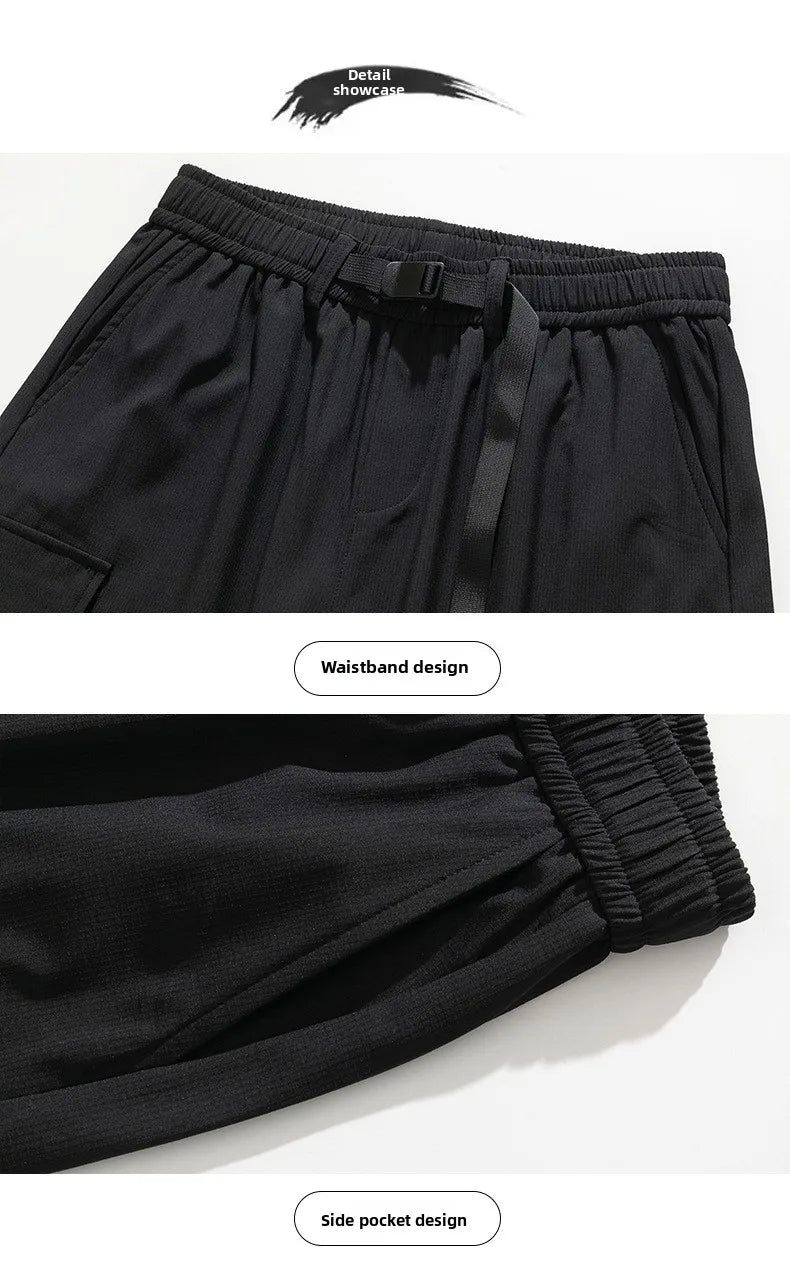 Men's wide leg casual trousers by TrendLux Wear in multiple colors, featuring a loose fit and multiple pockets for a relaxed style.