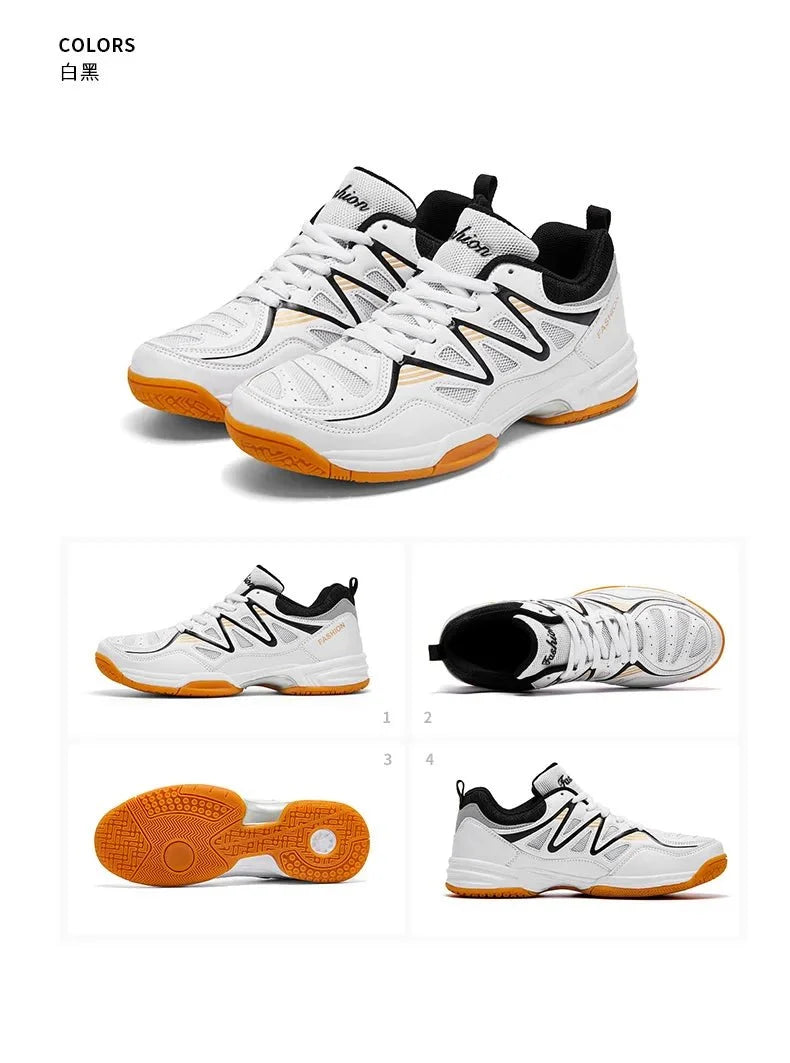 Men's TrendLux Wear athletic tennis and badminton shoes with anti-slip soles, designed for all-season court play and performance.