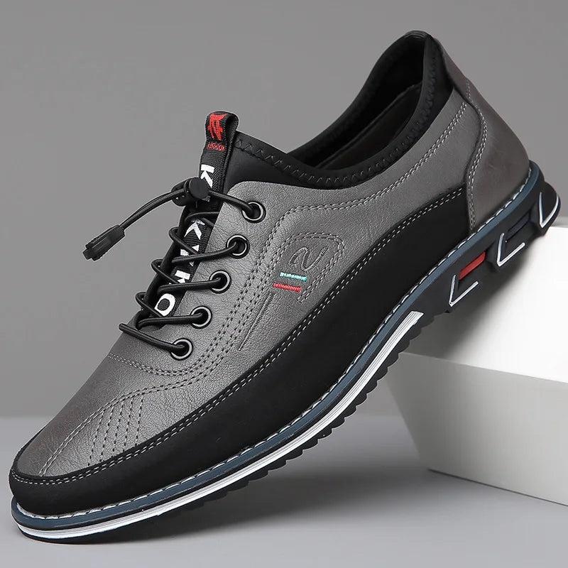 Men's Round-Toe Business Casual Derby Shoes