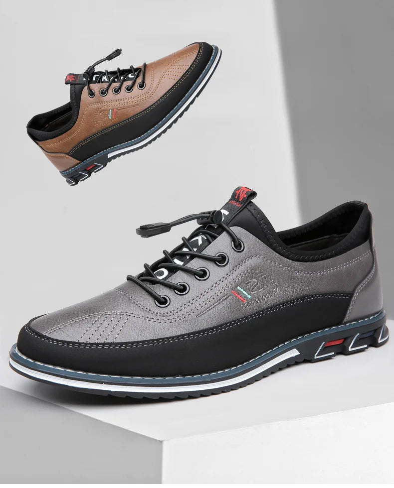 Men's Round-Toe Business Casual Derby Shoes