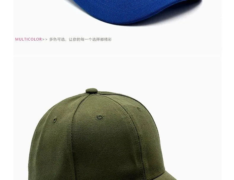 Unisex breathable sun-protective baseball cap with adjustable fit and hard brim, available in 22 colors by TrendLux Wear