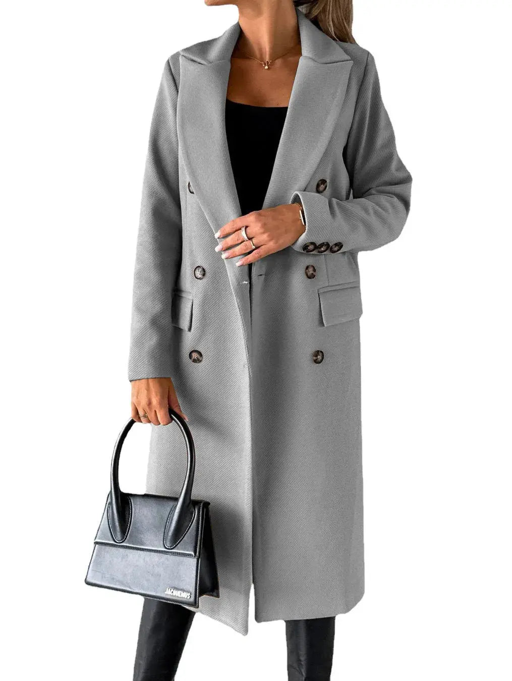 TrenLux Wear Women's Retro Double-Breasted Woolen Coat — Streetwear Winter Jacket TrenLux Wear
