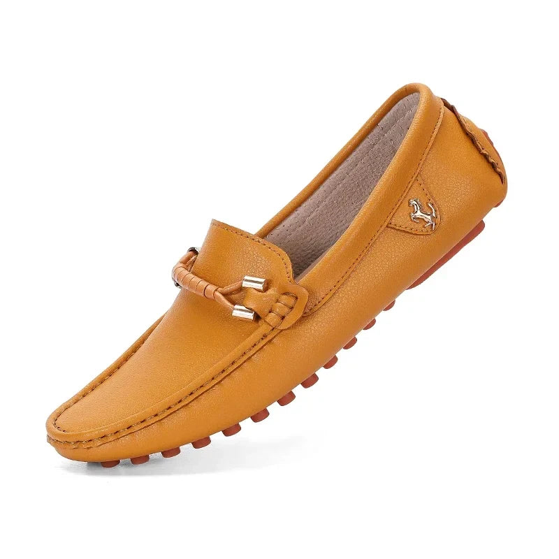 Men's Metal-Detail Slip-On Loafers