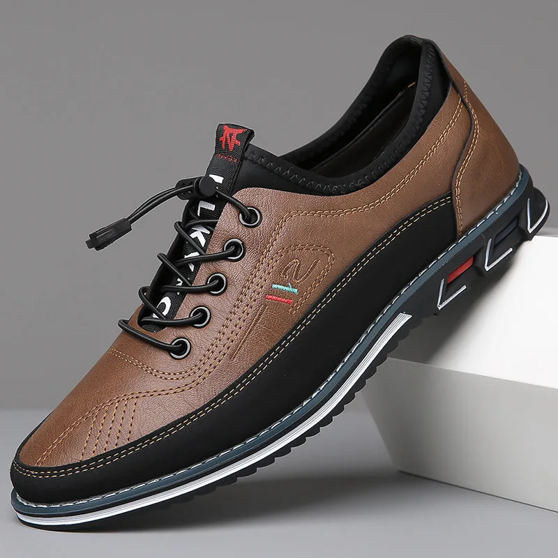 Men's Round-Toe Business Casual Derby Shoes