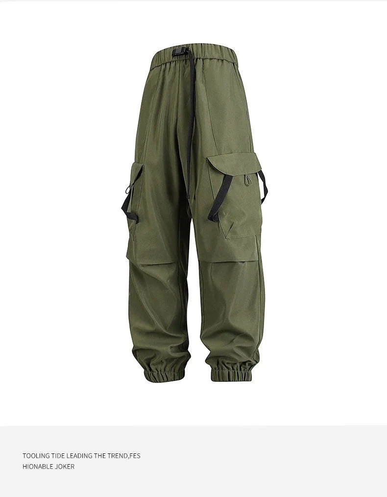 Men's cycling long pants by TrendLux Wear, loose fit sport trousers with multiple pockets in six colors, designed for comfort and mobility.