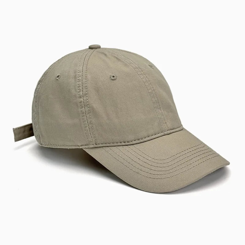 Unisex soft-top dad hat by TrendLux Wear in plain style, sun protection, available in 21 colors, showing front view with curved brim