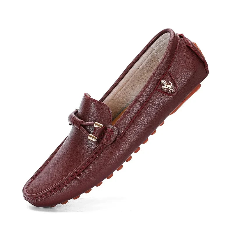 Men's Metal-Detail Slip-On Loafers
