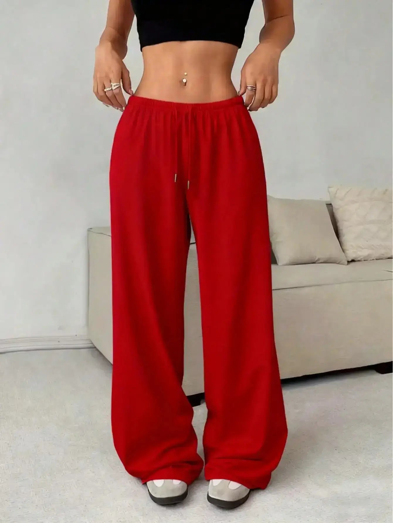 Trenluxwear Ladies' casual wide leg jogging pants TrenLux Wear
