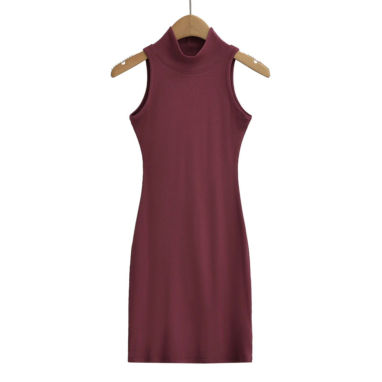 TrenLux Wear Women's Knit Turtleneck Bodycon Ankle-Length Maxi Dress The Glow Sanctuary