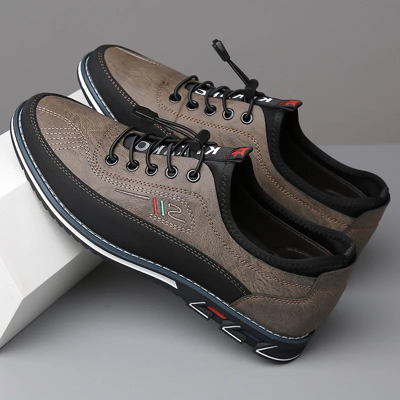 Men's Round-Toe Business Casual Derby Shoes