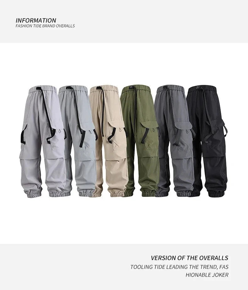Men's cycling long pants by TrendLux Wear in loose fit with multiple pockets, available in six colors, designed for comfort and sport.