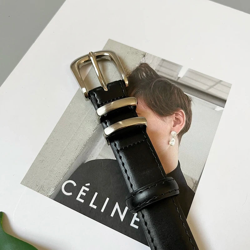 Women's Real Leather Jeans Belt. TrenLux Wear