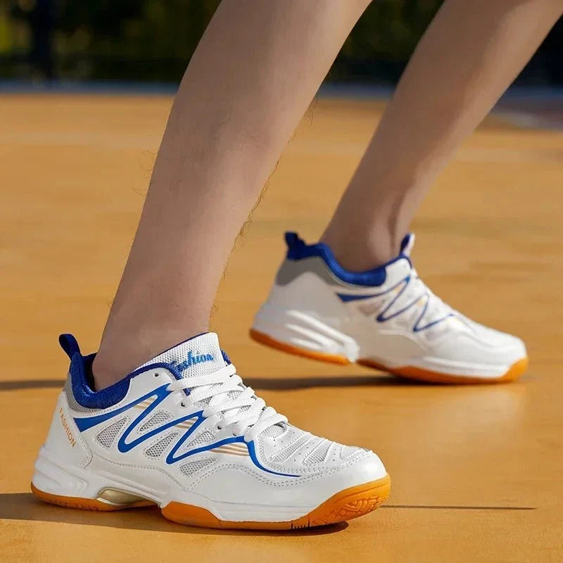 Unisex TrendLux Wear breathable athletic court sneakers for tennis and volleyball, available in sizes 35 to 50.