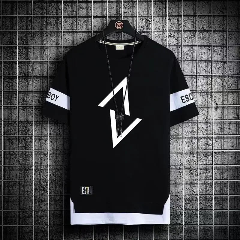 Men's vintage streetwear sport T-shirt by My Store 5 in three colors, moisture-wicking summer tee, available in sizes M to 3XL.