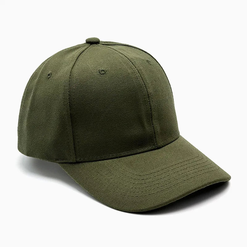 Unisex breathable sun-protective baseball cap with adjustable fit and hard brim in various colors, by TrendLux Wear.