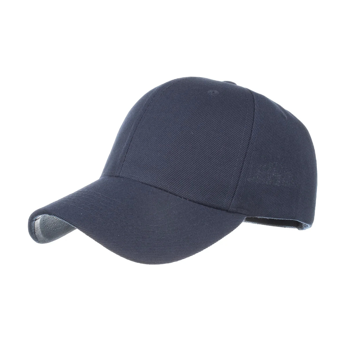 Unisex solid color baseball cap by TrendLux Wear, 5-panel structured hat in a neutral shade, featuring a classic curved brim.