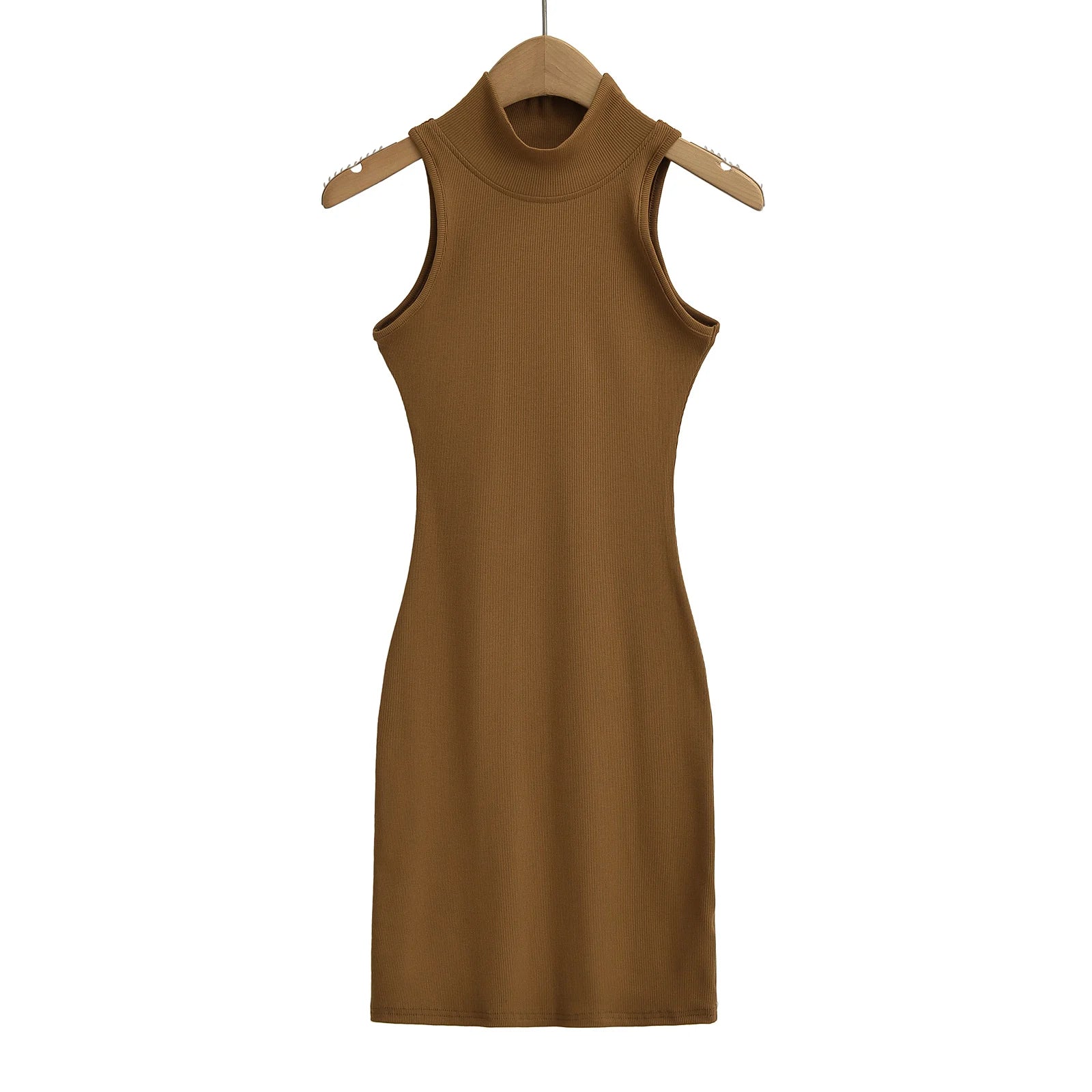 TrenLux Wear Women's Knit Turtleneck Bodycon Ankle-Length Maxi Dress The Glow Sanctuary