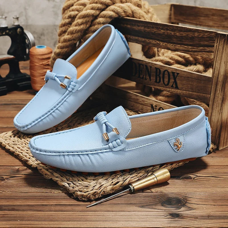 Men's Metal-Detail Slip-On Loafers