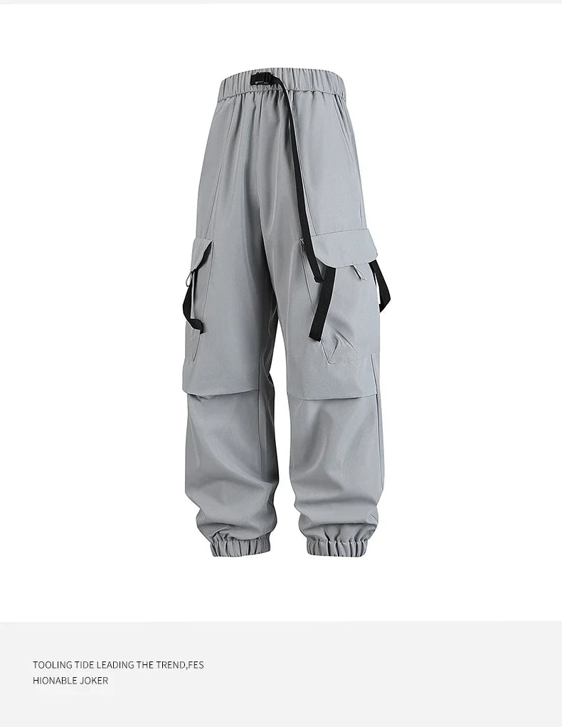 Men's cycling long pants by TrendLux Wear, loose fit sports trousers with multiple pockets in six colors, ideal for active wear.