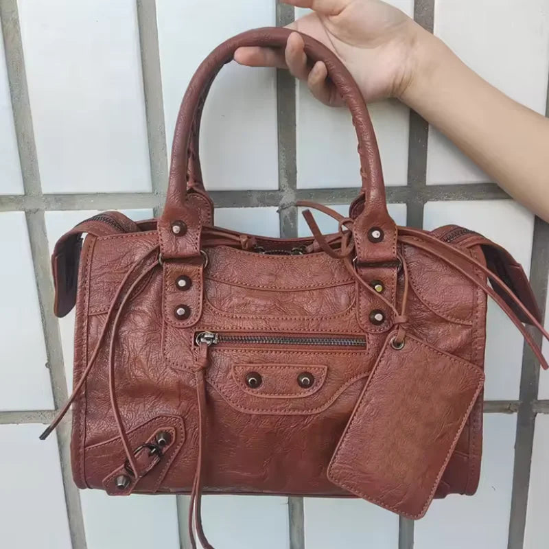 TrenLux Wear Women's Motorcycle Hobo High Capacity Luxury Handbag. TrenLux Wear