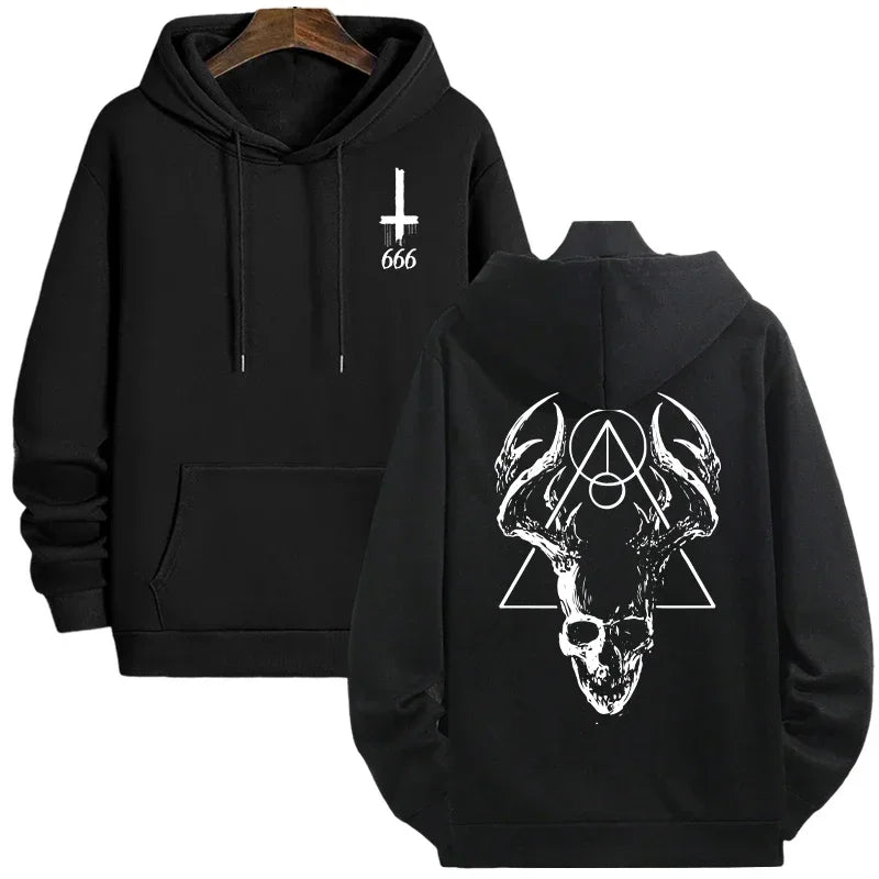 Men's TrendLux Wear hoodie, warm streetwear pullover sweatshirt in casual style, perfect for autumn and winter.