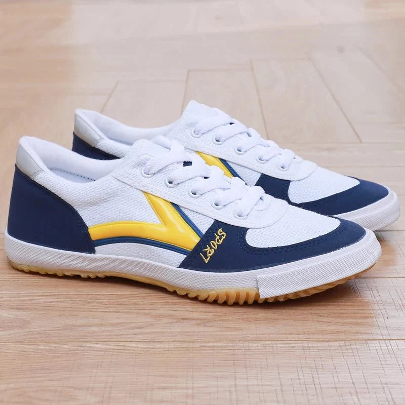 TrendLux Wear professional table tennis shoes with breathable mesh and anti-slip soles for training and competition.