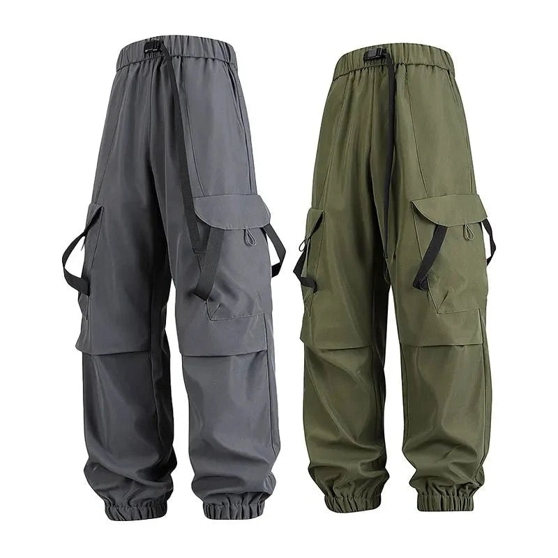 Men's cycling long pants by TrendLux Wear, loose fit sport trousers with multiple pockets in six colors, ideal for outdoor activity.