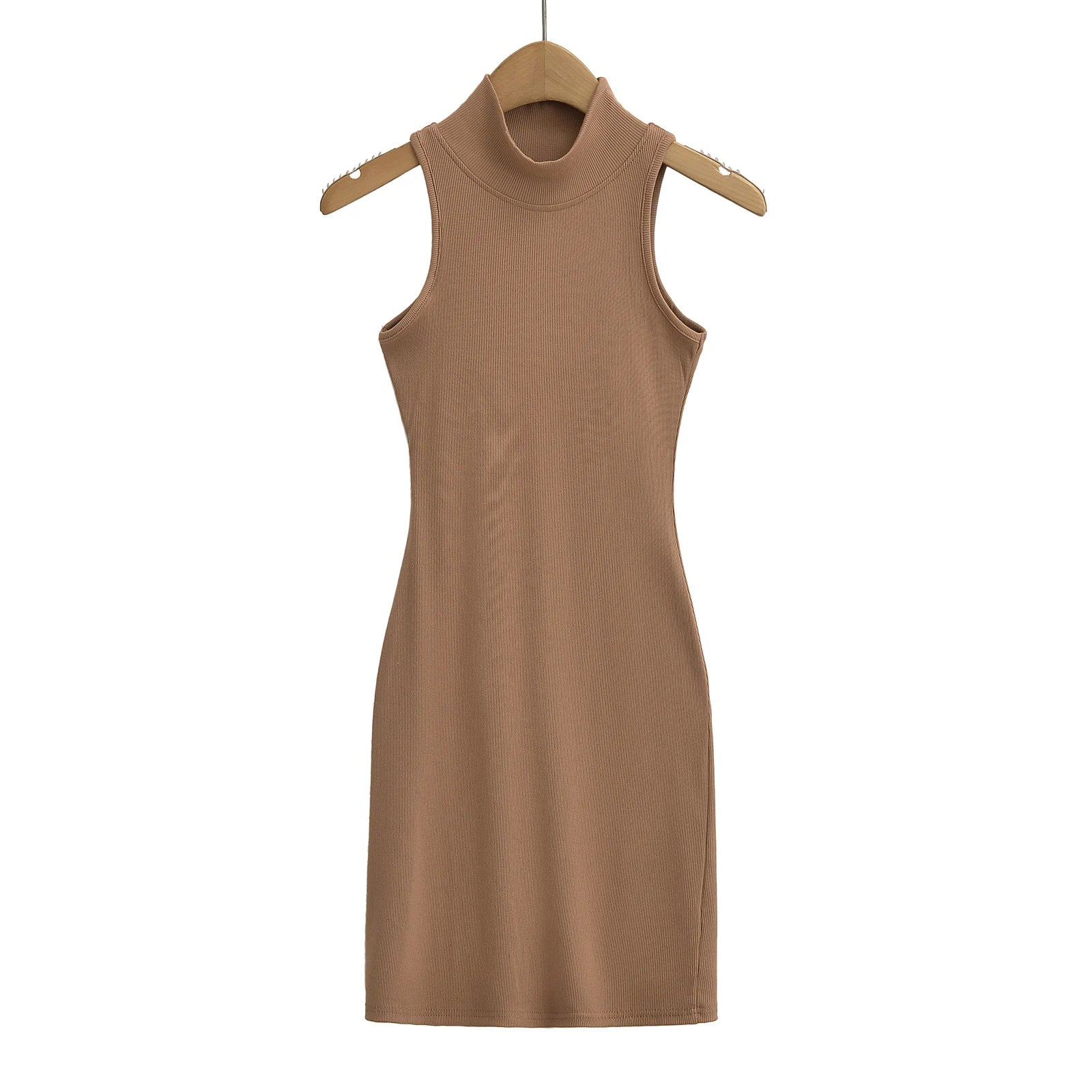 TrenLux Wear Women's Knit Turtleneck Bodycon Ankle-Length Maxi Dress The Glow Sanctuary