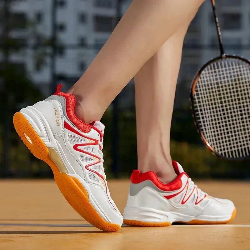 Unisex breathable TrendLux Wear athletic court sneakers for tennis and volleyball, available in sizes 35 to 50.