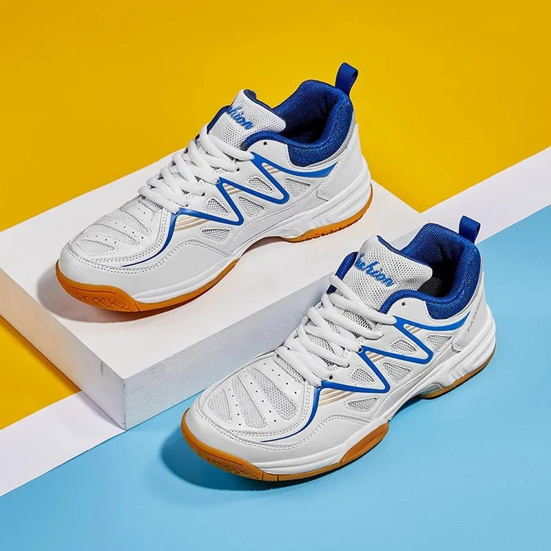 TrendLux Wear men's professional tennis and badminton athletic shoes with anti-slip soles for all-season court use.