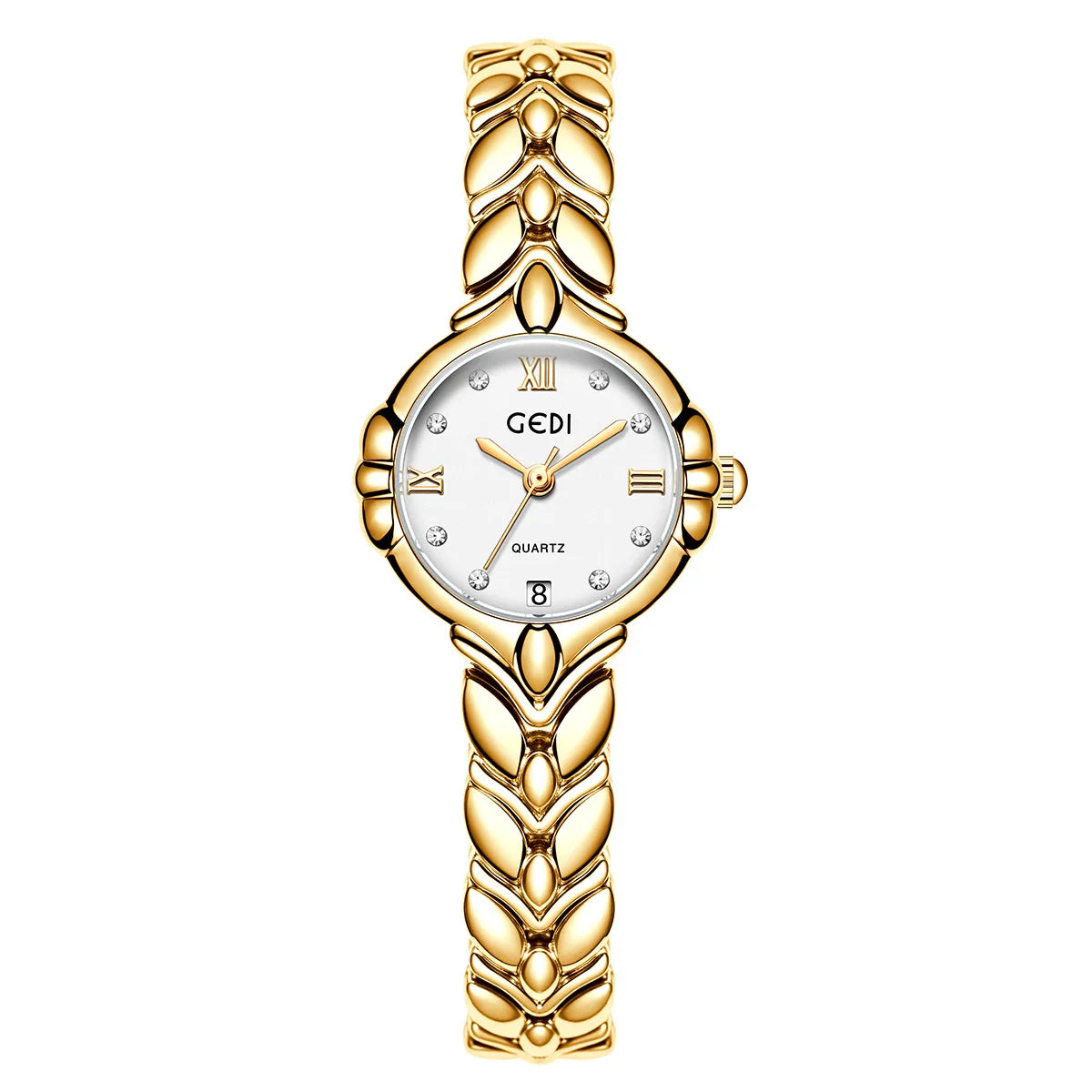 TrendLux Women's Elegant Oval Stylish Alloy Bracelet Adjustable Clasp Quartz Watch