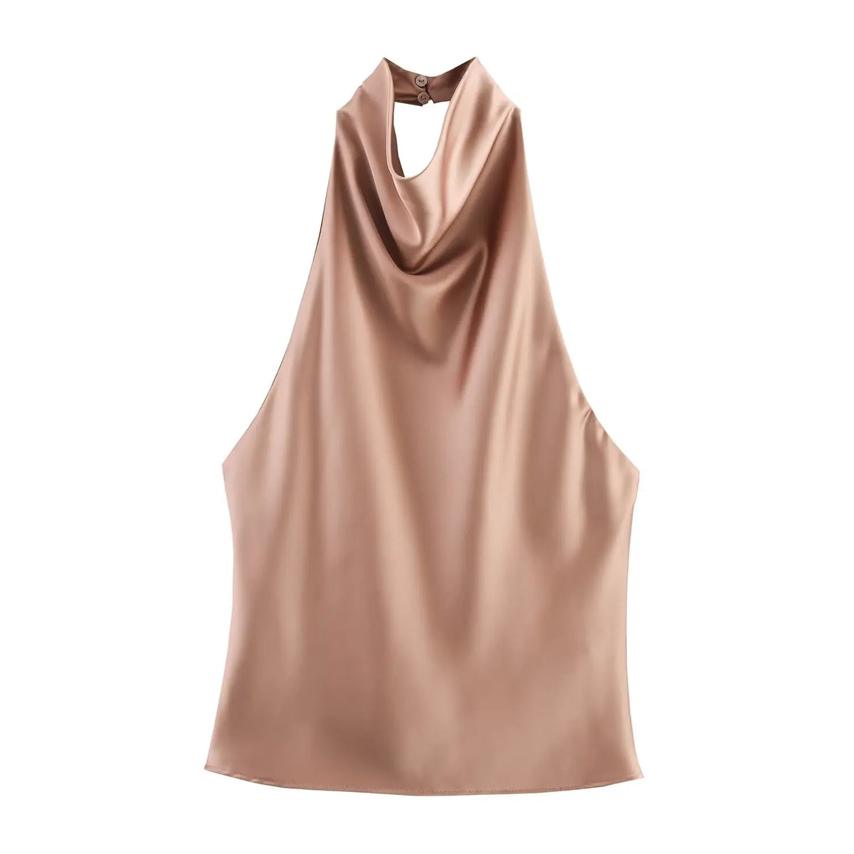 TrenLux Wear TFMLN 2025 women’s sexy halter top with backless design, high street style, solid color, spring summer fashion